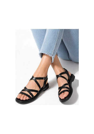 Dadwolf Rahat Taban Çok Bantlı Bilekten Tokalı Yazlık Gladyatör Model Düz Taban Sandalet Siyah Dadwolf Rahat Taban Çok Bantlı Bilekten Tokalı Yazlık Gladyatör Model Düz Taban Sandalet Siyah