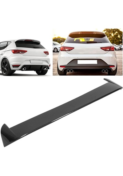 Seat Leon 2012.2018 Plastik Parlak Siyah Boyalı Spoiler