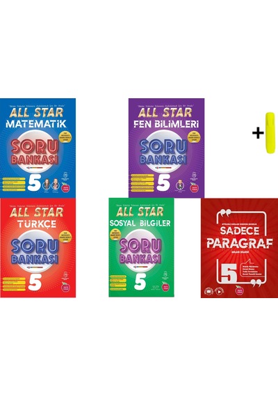 Newton 5.sınıf All Star Soru Bankası Matematik Fen Türkçe Sosyal Paragraf Yeni