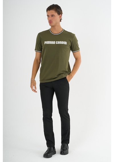 Alexander Gardi Bisiklet Yaka Baskılı T-shirt Bej
