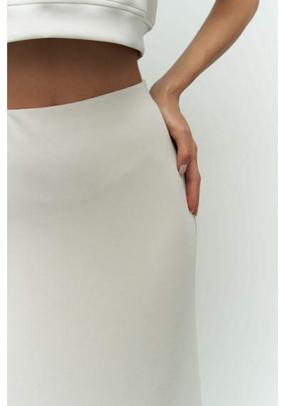 Mai Collection Mai Studios Co. Paloma Bej Crop Etek Takım Bej