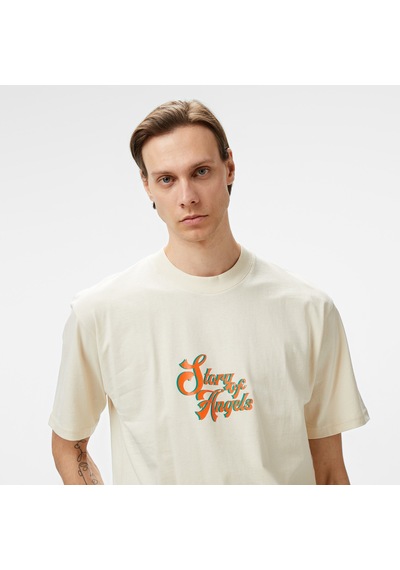 Story Of Angels Soa Ganesha Dream Erkek Krem T-shirt Düz Soa1102 Krem