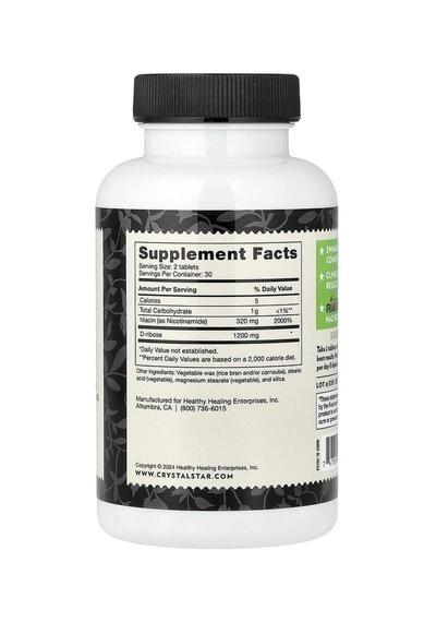 Crystal Star, Nad+, 60 Vegetarian Sustained-release Tablets