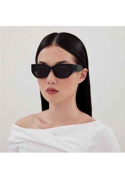 Balenciaga Bb0361sk Unisex Güneş Gözlüğü Siyah