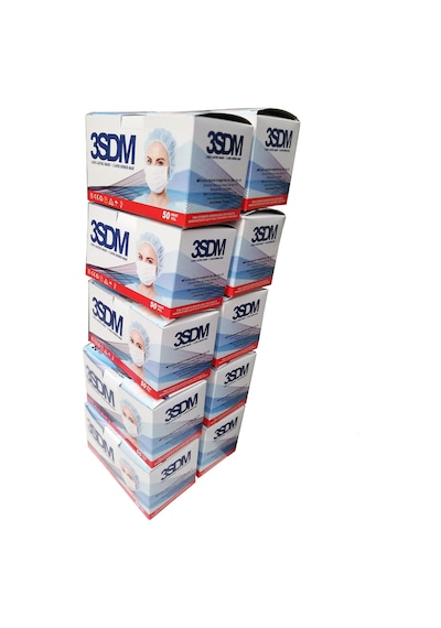 Cerrahi Maske 3 Katlı 50'Li Kutu Burun Telli Maske Ultrasonic Maske
