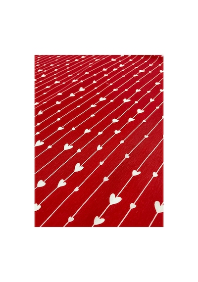 Çift Kişilik Kalp Desenli Nevresim Seti 200 X 220 Cm Sevgililer Günü  Günlük Kullanım Kırmızı-küçük-kalpli