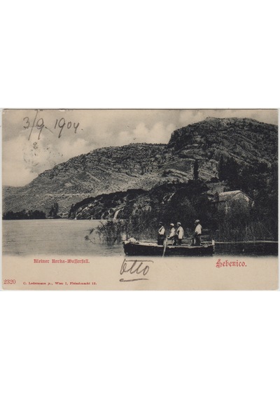 Avusturya Lienz - Sibenik Postadan Geçmiş Kartpostal 1904.