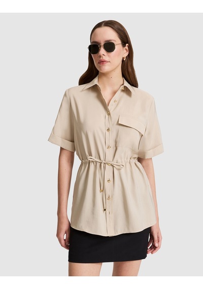 Pierre Cardin Kadın Kum Gömlek Kısa Kollu 50320359-vr085