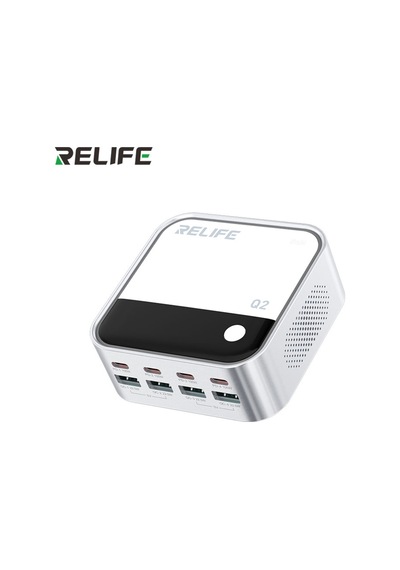 Relıfe Q2 120w 8 Portlu Gan Şarj Cihazı Usb Type C 1