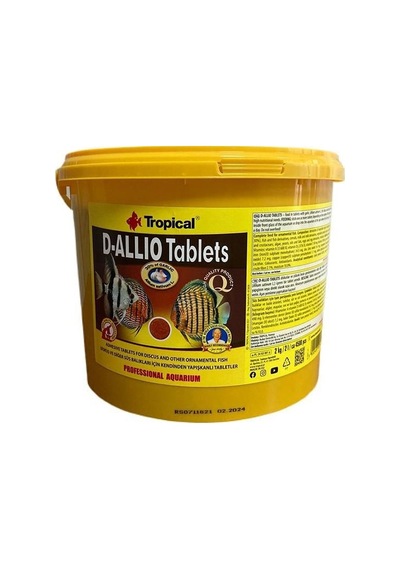 Tropical D-Allio Tablet Yem 250 Adet