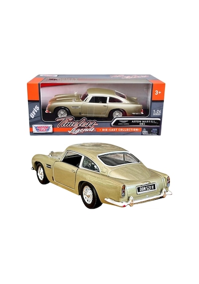 Motormax 1:24 Aston Martin Db5 Die-cast Model Araba - Açılır Kapılı Metal Koleksiyon Aracı Altın Çok Renkli