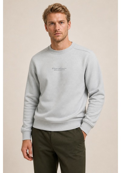 Redline Clavin Erkek Regular Fit Yeni Sezon Pamuklu Sweatshirt Gri