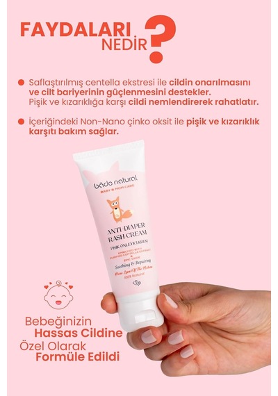 Pişik Önleyici%100 Doğal Krem 75 Ml
