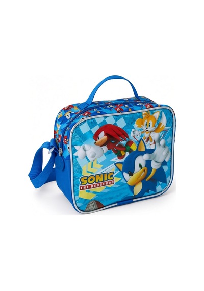 Sonic Beslenme Çantası Çocuk Öğrenci Okul Yemek Çantası Günlük Okul Kullanımı 23x20x10 Cm Çok Renkli