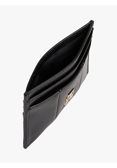 Tommy Hilfiger Th Icon Cc Holder Quılted Kadın Siyah Cüzdan - Aw0aw17745 Siyah