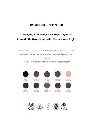 Farmasi Asansörlü Göz Kalemi 01 Black