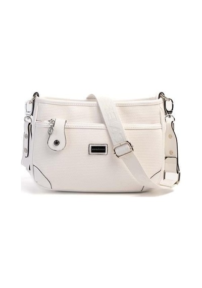 Silver Polo Sp1160 Kadın Çapraz Çanta Petek Beyaz-beyaz