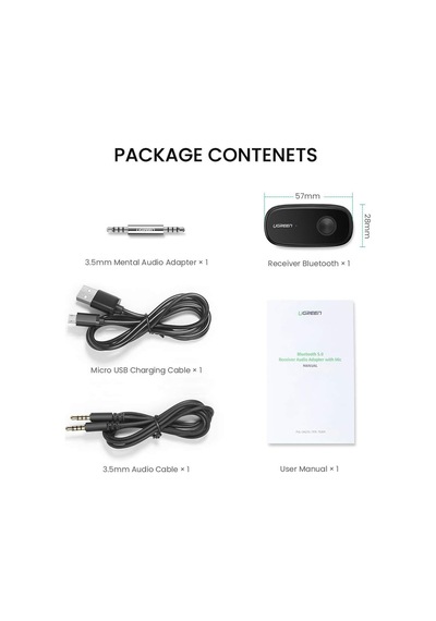 Ugreen Aptx Destekli Bluetooth 5.0 Audio Receiver Alıcı 10"