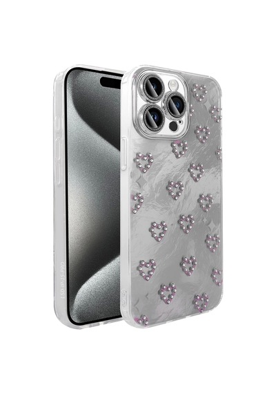 Apple Uyumlu iPhone 15 Pro Max Kılıf Kamera Korumalı Figürlü Zore Ponti Silikon Kapak