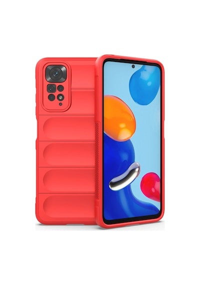 Xiaomi Redmi Note 11 Kılıf Optimum Silikon - Kırmızı Kirmizi