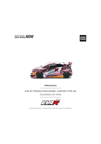 Pop Race 1/64 Eva Rt Production Model Custom Type-08 Goodride Gr Yarıs - Pr640220