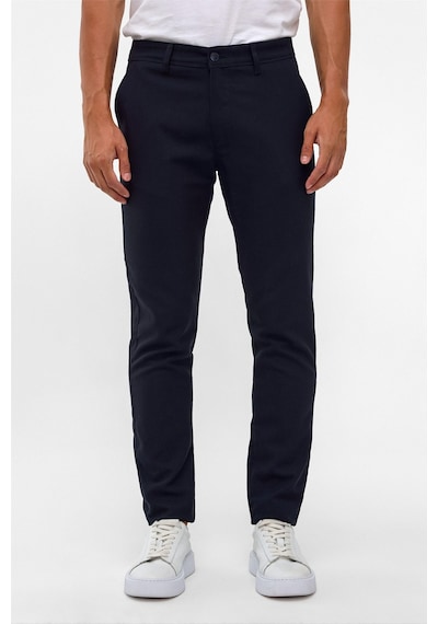 Süvari Lacivert Slim Desenli Pantolon