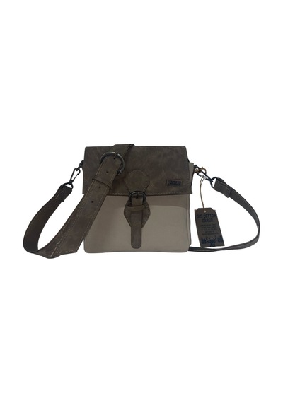 Old Cotton Cargo Kaliteli Su Geçirmez Unisex Küçük Kanvas Günlük Postacı Çantası 20 Cm X 20 Cm Bej