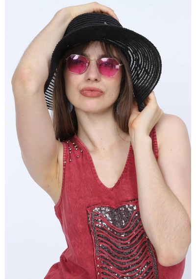 Mia Butik Kadın V Yaka Kare Pul Payetli Koyu Kırmızı Elbise-681 Nar Çiçeği