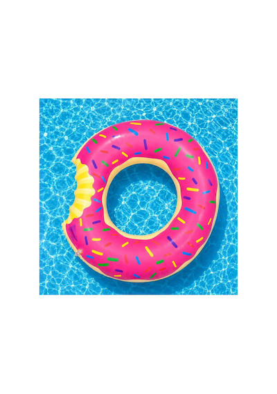 Donut Çocuk Yüzme Simidi 60 Cm Havuz Ve Deniz Simiti 3-9 Yaş