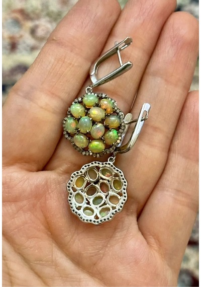 Opal Elmas Küpe 052