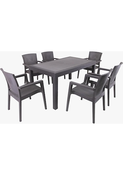 Tr Mandella Show Rattan 90 X 150 Masa Takımı Diğer