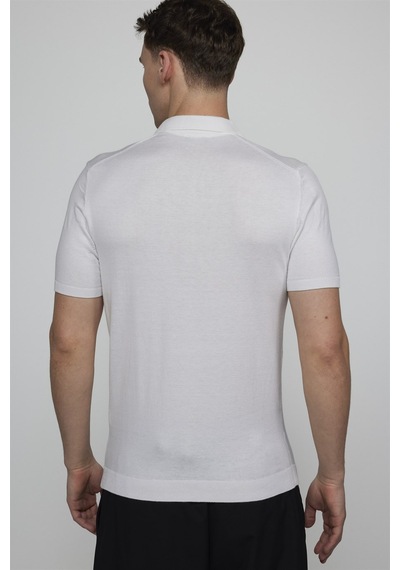 Tudors Erkek Polo Yaka Slim Fit Örme Triko Pamuklu Beyaz Tişört-27312-Beyaz Tudors Erkek Polo Yaka Slim Fit Örme Triko Pamuklu Beyaz Tişört-27312-Beyaz