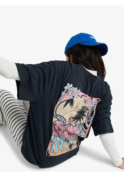 Roxy Talloversize Washed Kadın T-shirt-erjzt06081 Siyah