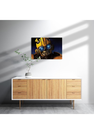 Cakasepetim Bumblebee Görseli Ahşap Mdf Tablo