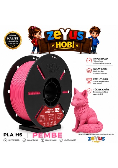 Generic Pla Hs Hyper Speed Filament Pembe 1.75 Mm 1000 Gr Pembe Filament