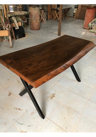 Bintaşmobilya Kütük Masa Ceviz Rengi 130X75.Cm