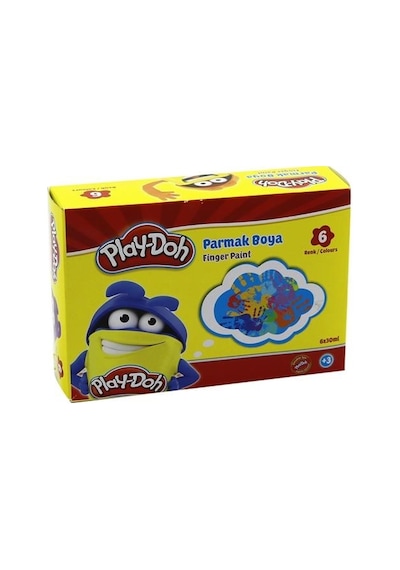 Play-Doh 6 Renk Parmak Boyası 30 ML Pr001