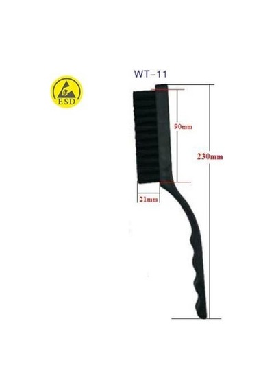Antistatik Esd İletken Fırça Iz-wt11 - 225mmx22mmx90mm