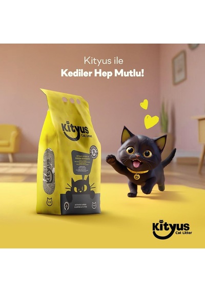 Extra Topaklanan, İnce Taneli, Tozsuz, Aktif Karbonlu Bentonit Kedi Kumu 10kg