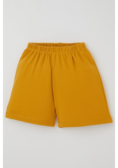 Breeze Kız Çocuk Şortlu Pijama Takımı Neşeli Meyveler 4-8 Yaş, Ekru