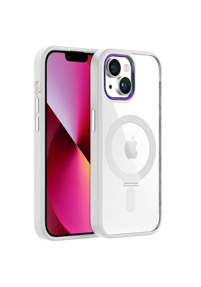 Apple Uyumlu iPhone Buff 13 Bumpermag Kılıf White