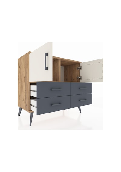 Hyperion Şifonyer 2 Raflı 4 Çekmeceli 2 Kapaklı 88x44x80 Çam-aytaşı/antrasit Aytaşı/antrasit Hyperion Şifonyer 2 Raflı 4 Çekmeceli 2 Kapaklı 88x44x80 Çam-aytaşı/antrasit Aytaşı/antrasit