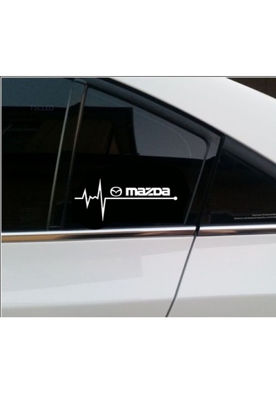 Mazda Nabız Kalp Atışı Sticker 2 Adet Sağ Sol