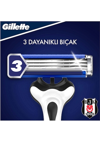 Gillette Blue3 Besiktas Taraftar Paketi 6 Adet