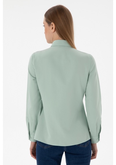 U.s. Polo Assn. Kadın Su Yeşili Gömlek Basic 50307726-vr048 Su Yesılı Mint Yeşili