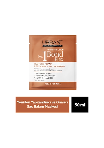 No.1 Bond Plex Restore Repair Yıpranma Karşıtı Şampuanlama Öncesi Saç Bakım Maskesi-50 Ml-vegan