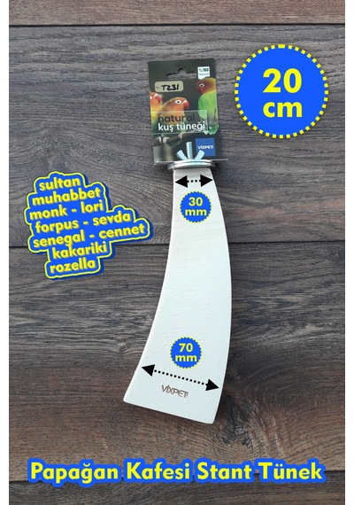 Venty 20 cm Stand Papağan Tüneği | Sultan, Senegal, Lori, Monk, Konur, Muhabbet, Forpus, Cennet - T231