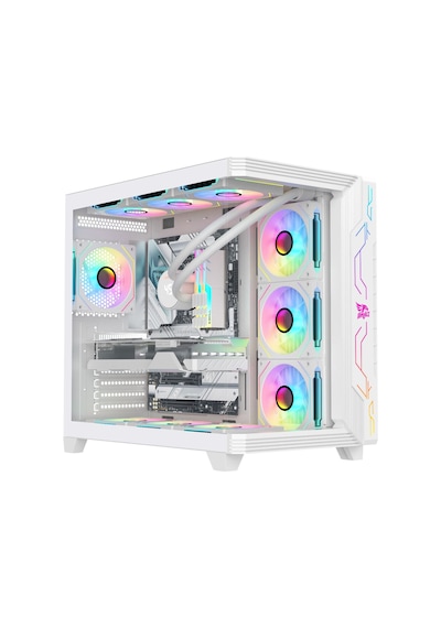 Gameagle Storm Bilgisayar Kasası / 850w + 80 Power / 360 Mm Sıvı Soğutma Dereceli Beyaz