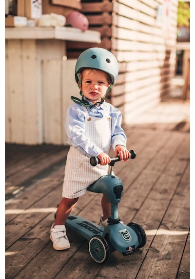 Scoot and Ride Highwaykick 1 Oturaklı Çocuk Scooter Petrol  Mavisi