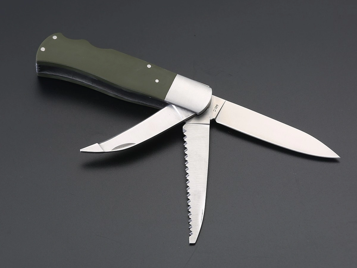 Puma Tec Hunting Folder G10 Green Kamp Çakı Çok Renkli